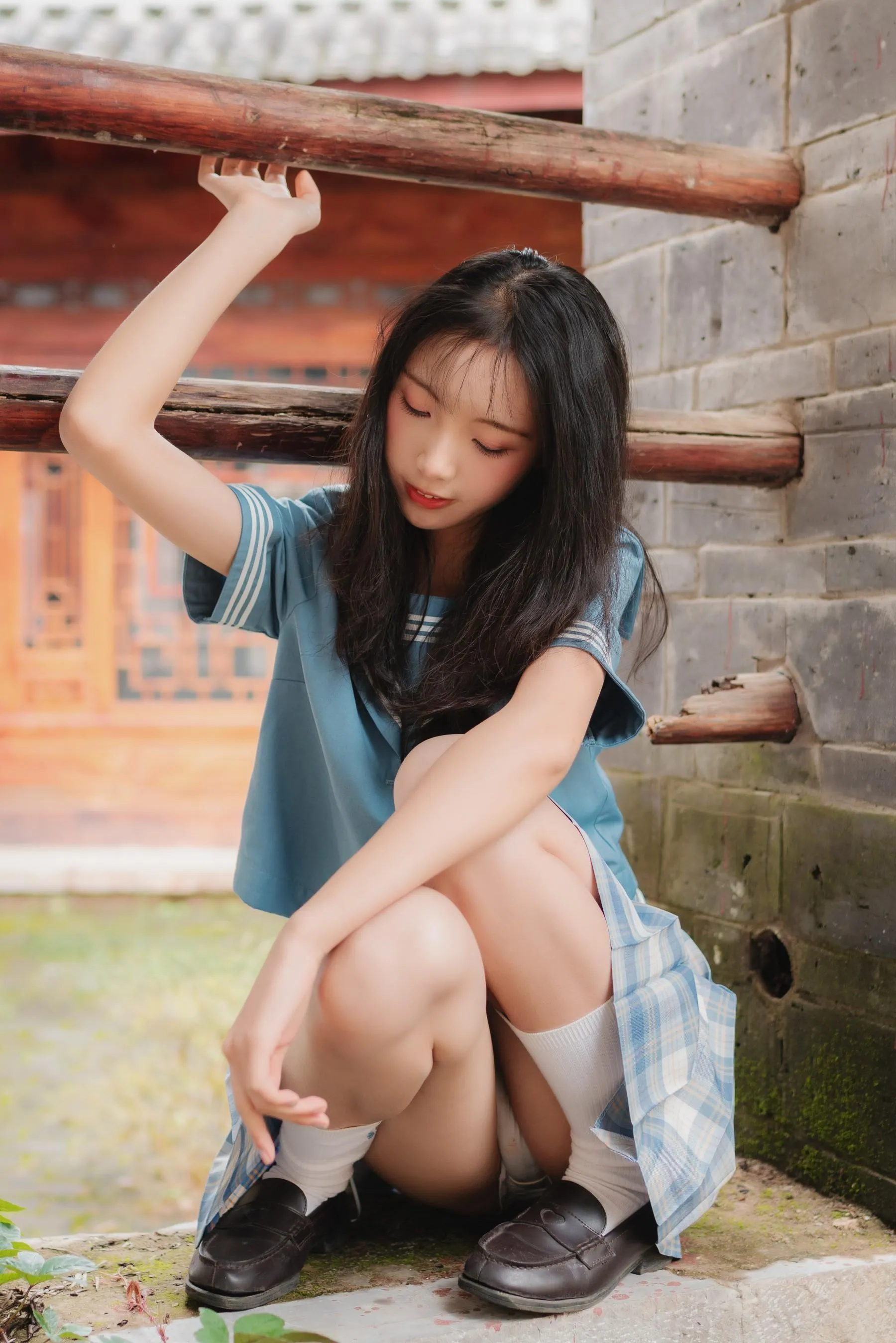 西瓜少女 NO.001 丽江写真JK [45P]插图7